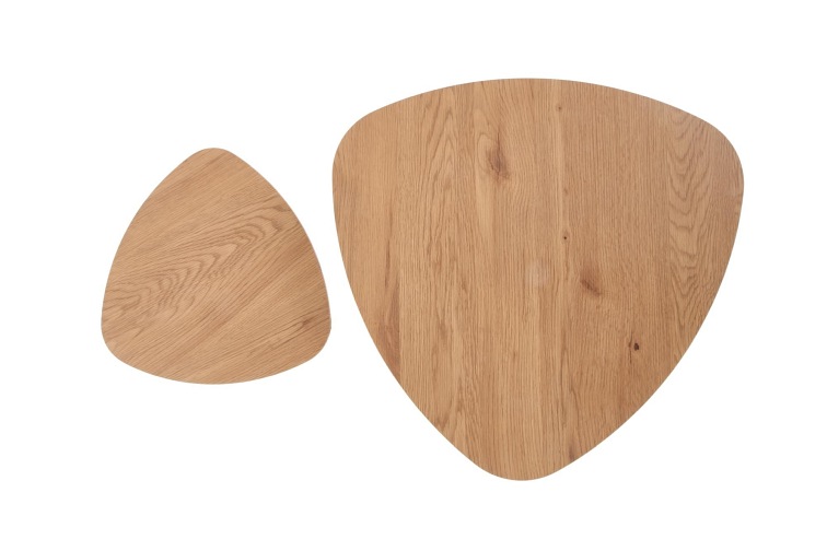 Zestaw 2 Ław Nicea 2 40x40x41 Dąb Złoty/Czarny