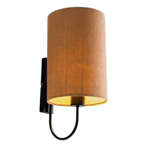 Kinkiet MASALA JUTE WALL Czarny/Beżowy