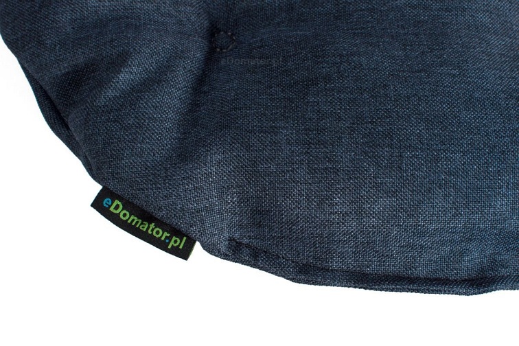 Okrągła Poduszka na Krzesło Ofelia 36cm Granatowy