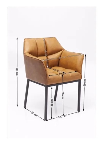 Krzesło THINKTANK Brązowe