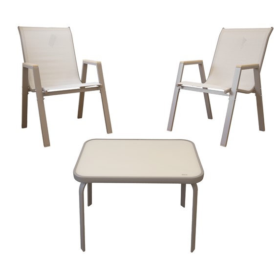 Zestaw Balkonowy NERANO Wood Duo Taupe