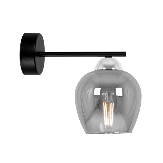 Kinkiet NIRA K-5613 Czarny/Chrom