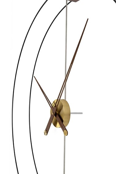 Zegar Ścienny DOBLE RING 14x90x112 Czarny/Brązowy