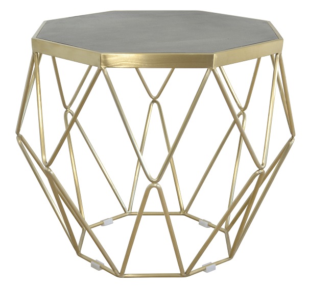 Stolik kawowy GLAMOUR GL1715 fi68  Złoty
