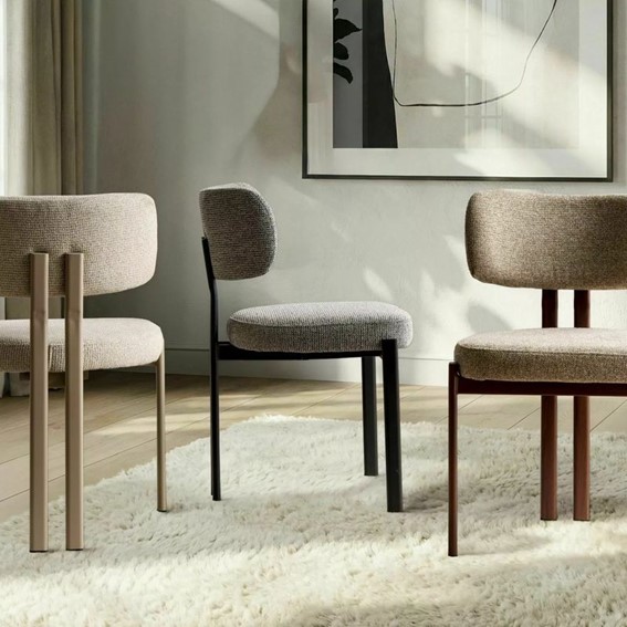 Krzesło MISAKI Jasny Beż/Kaszmir