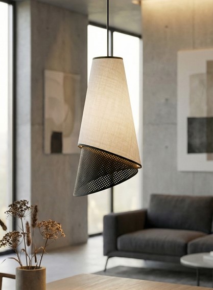 Lampa Wisząca MODA 1 Czarny/Szary