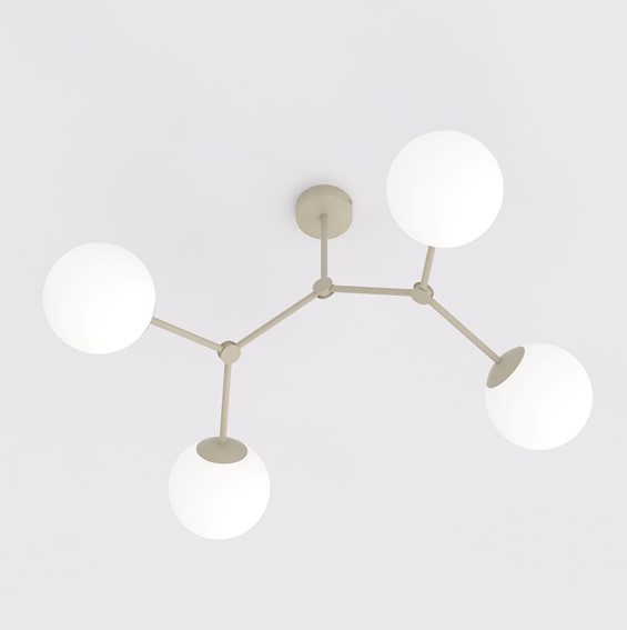 Lampa Sufitowa SPACE 4 Beżowy/Opal