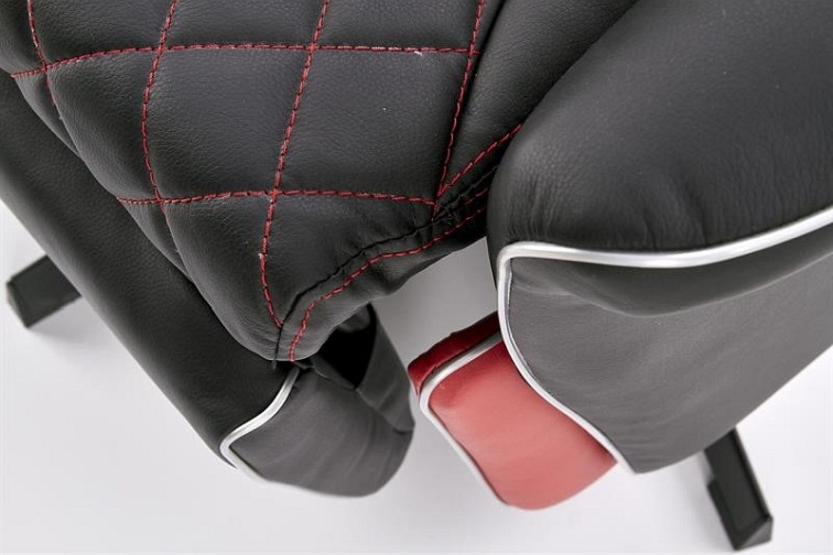 Fotel Wypoczynkowy Camaro 72(146)x77x112(86) Czarny/Czerwony