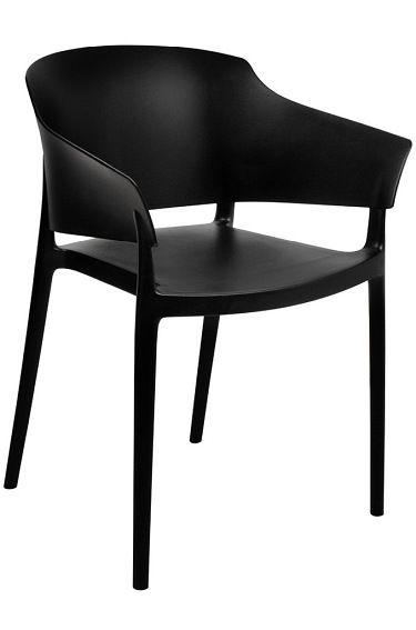 Krzesło Big Back 62x63x78 Czarny