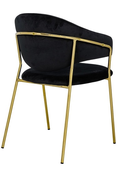 Krzesło NAOMI Czarny/Złoty