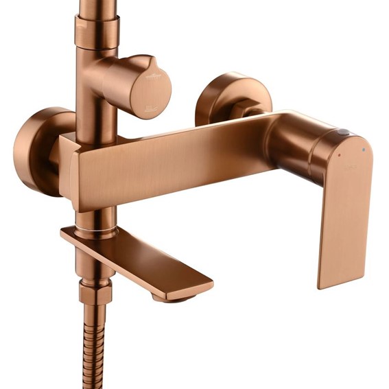 Zestaw Natryskowy STORM Miedź Szczotkowany