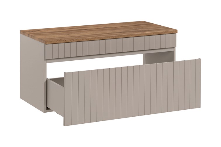 Zestaw Szafka pod Umywalkę z Blatem ICC B 100 cm Kaszmirowy