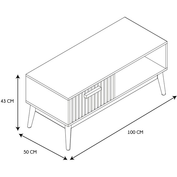 Stolik Kawowy KLAUS Naturalny