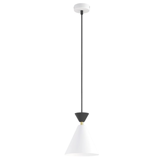 Lampa Wisząca KLEVER 1 Czarny/Biały