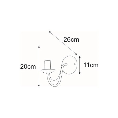 Kinkiet BARTEZ K-3993 Czarny