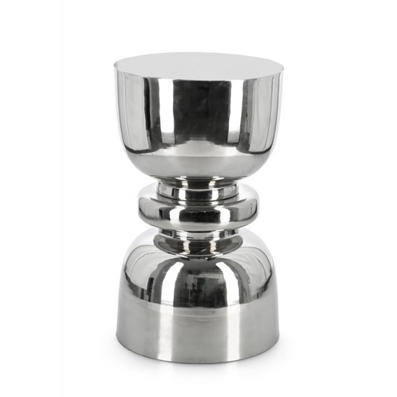 Stolik Kawowy ANIMESH Fi30,5cm Srebrny