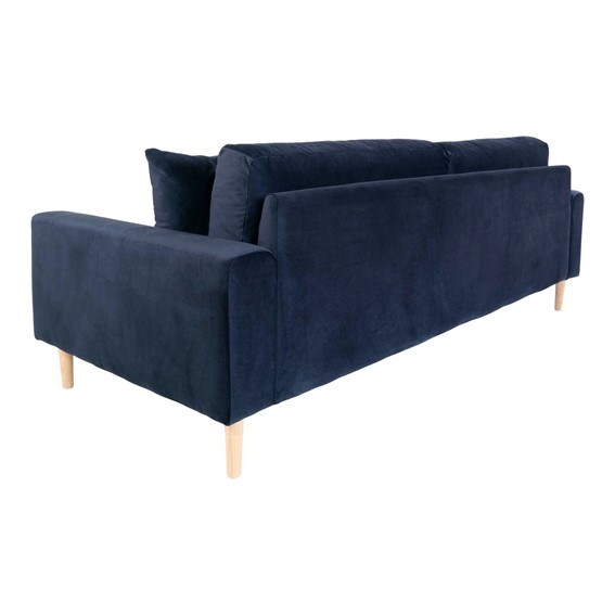 Sofa Trzyosobowa LIDO Granatowy/Naturalny