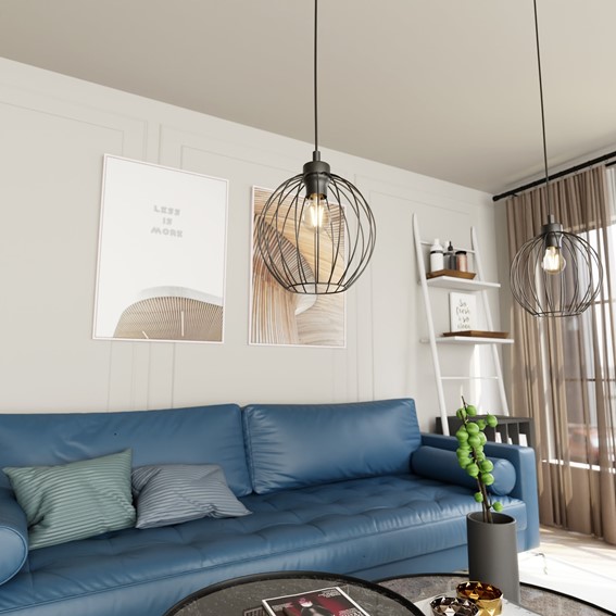 Lampa Wisząca NANDO 1 Czarny