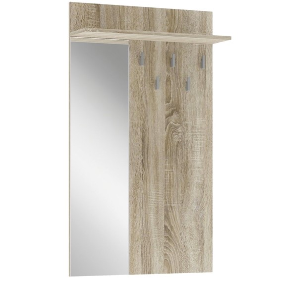 Wieszak z Lustrem LIMA PR-1 Dąb Sonoma