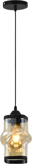 Lampa Wisząca ZAIN 1 Czarny