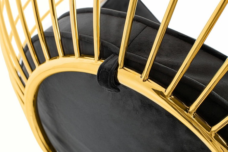 Fotel Wiszący GABBIA Złoty