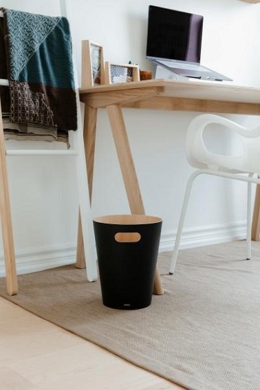 UMBRA kosz na śmieci WOODROW czarny