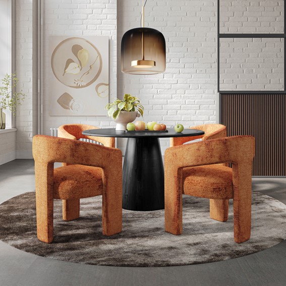 Stół AVOLA AV2271-50B fi127 Czarny