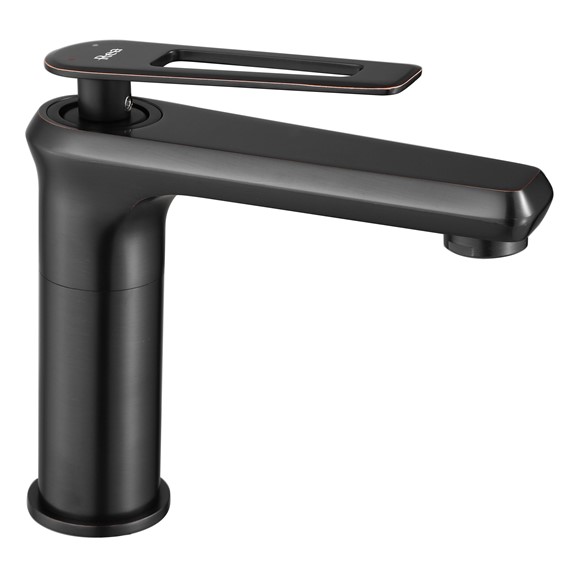 Bateria Umywalkowa Niska BLADE Czarny