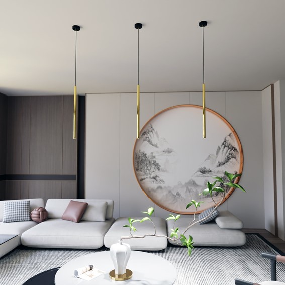 Lampa Wisząca SELTER 1 Złoty