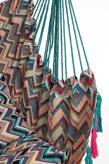 Hamak Wiszący SANTANDER ZIGZAG Wielokolorowy