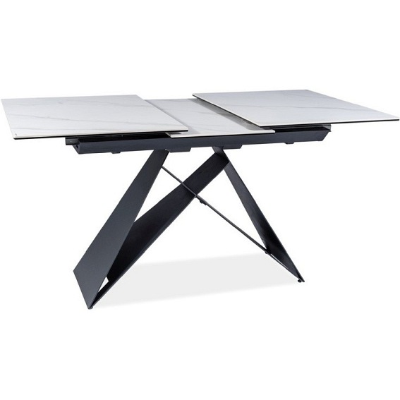 Stół Rozkładany WESTIN SC (120-160)x80 Czarny/Biały