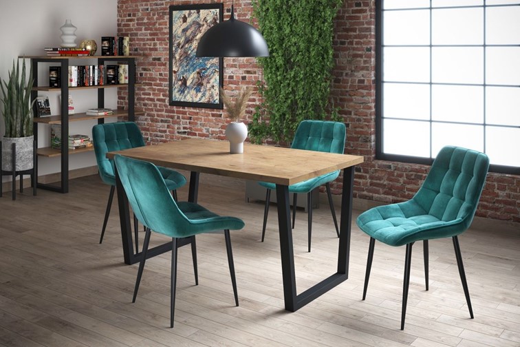 Krzesło Velvet J262-1 Zielony/Czarny