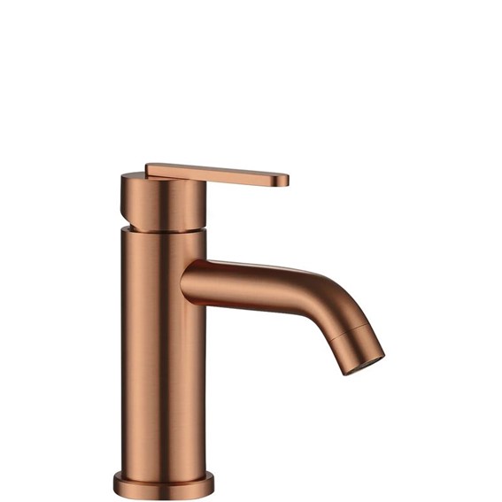 Bateria Umywalkowa Niska ONTARIO Miedź Szczotkowany