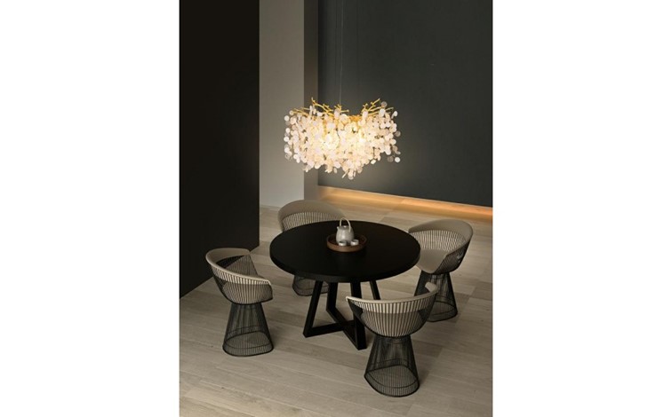 Lampa Wisząca RIVIERA 60 Złoty/Transparentny