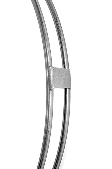 Zegar CLIP 60cm Srebrny