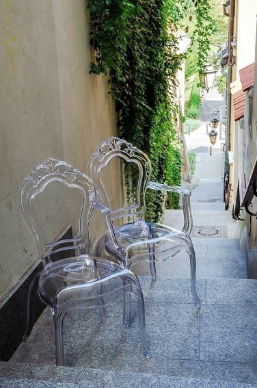 Krzesło KING ARM Transparentny/Poliwęglan