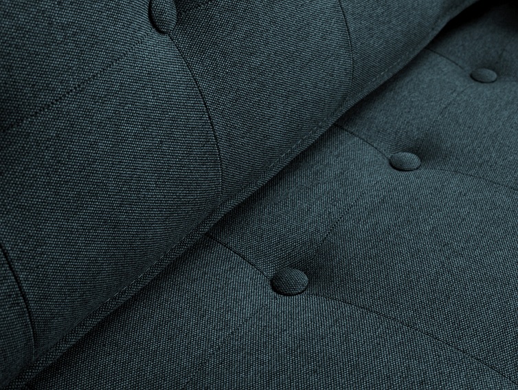 Sofa 3 os. Topic Wood 220x88x80 Głębia Oceanu/Naturalny