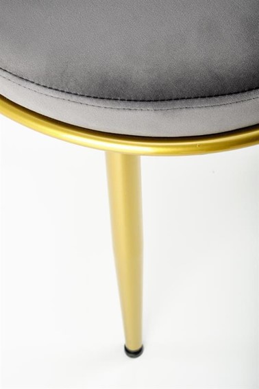 Krzesło K517 Złoty/Popielaty