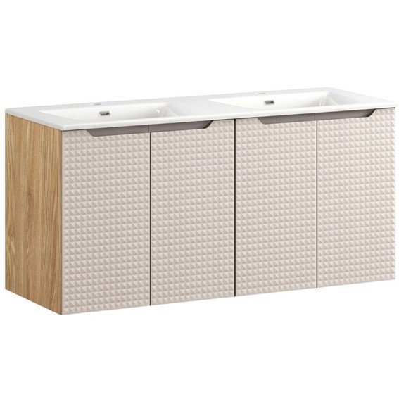 Zestaw Meblowy SKY 120cm Beż/Dąb Olejowany