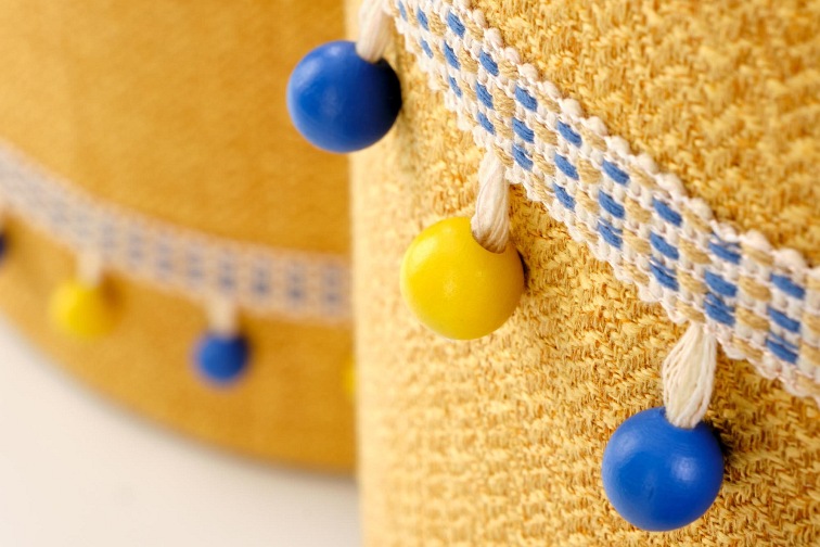 Zestaw Puf GRADO Żółty