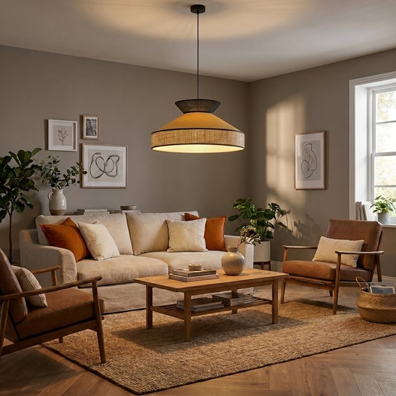 Lampa Wisząca SIESTA 1 Pomarańczowy