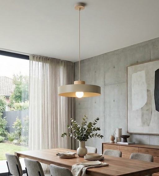 Lampa Wisząca KIVI 1L Beżowy