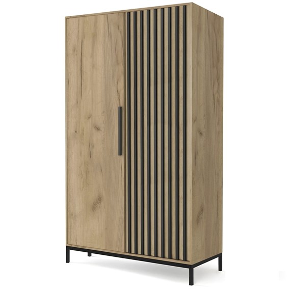 Szafa LAMINO S-1 Dąb/Czarny