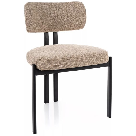 Krzesło MISAKI Beż/Czarny Mat