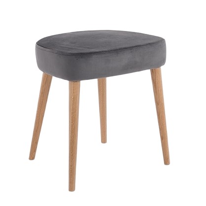 Taboret KIKO Szary Beż/Naturalny