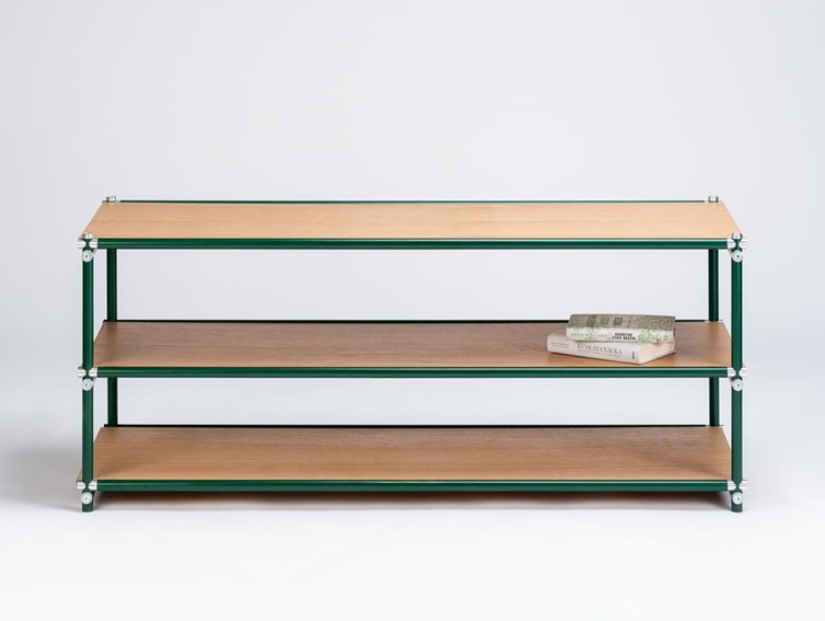 Konsola SKARDU H3 FLEX Dąb/Zielony