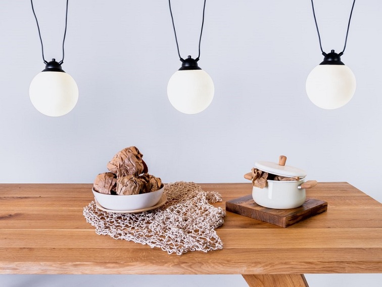 Lampa Wisząca GLASS 3 Czarny