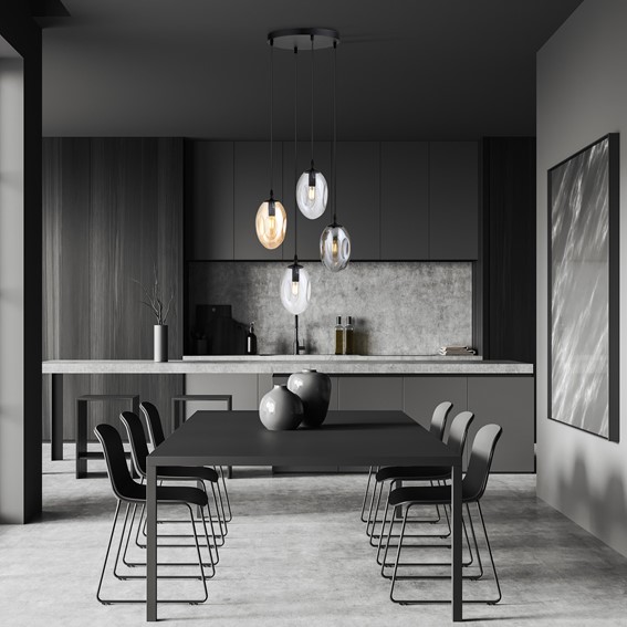 Lampa Wisząca ASTRAL 4 PREMIUM MIX Czarny