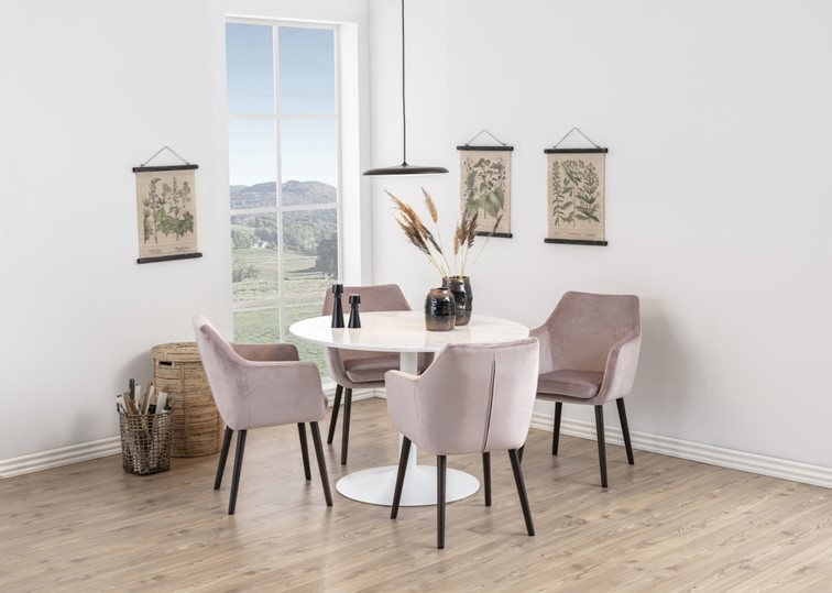 Stół TARIFA fi110 Biały