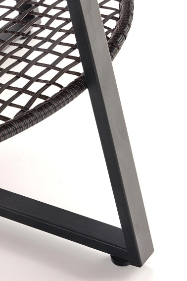 Ława Florence 80x45 Dąb Naturalny/Czarny